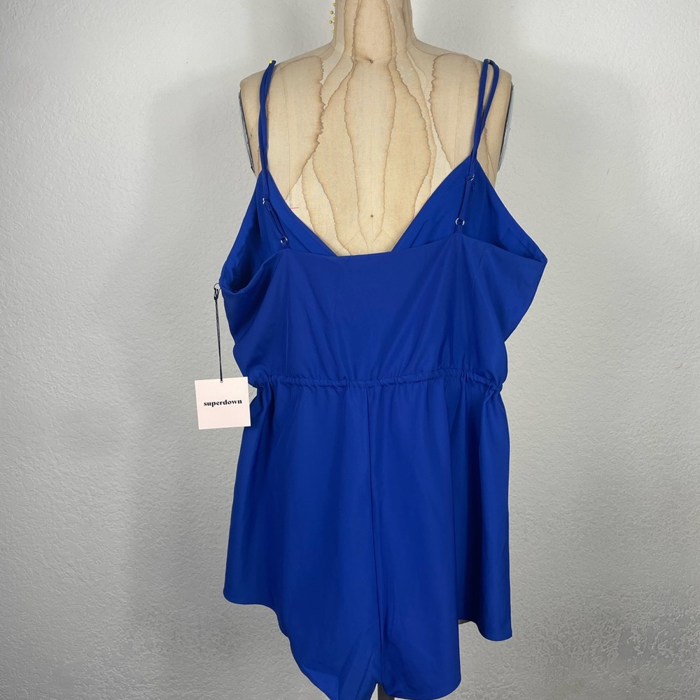 NEW WITH TAGS! Blue Superdown Romper
